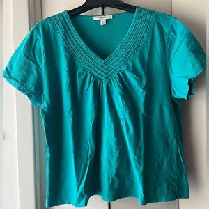 JM Collection. XL Teal Top